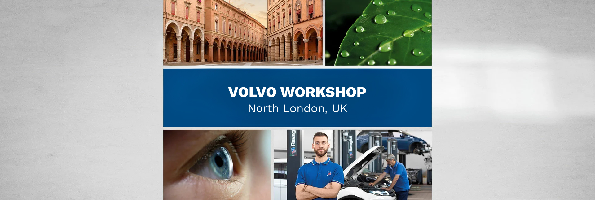 Volvo workshop, North London, UK