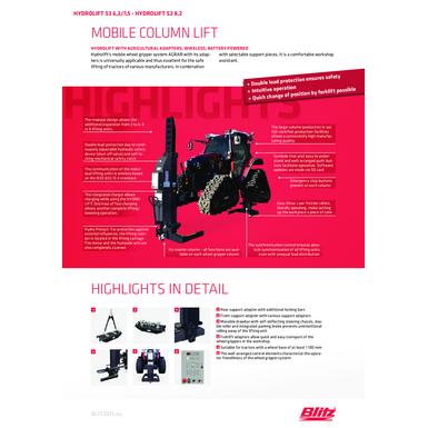 Mobile column lift hydrolift s3 agrar  127692   