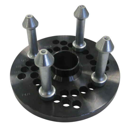 Placa de sujeción de precisión para llantas de 4 agujeros | 98 – 100 – 101,6 – 108 – 114,3 – 120 – 130 – 140 mm