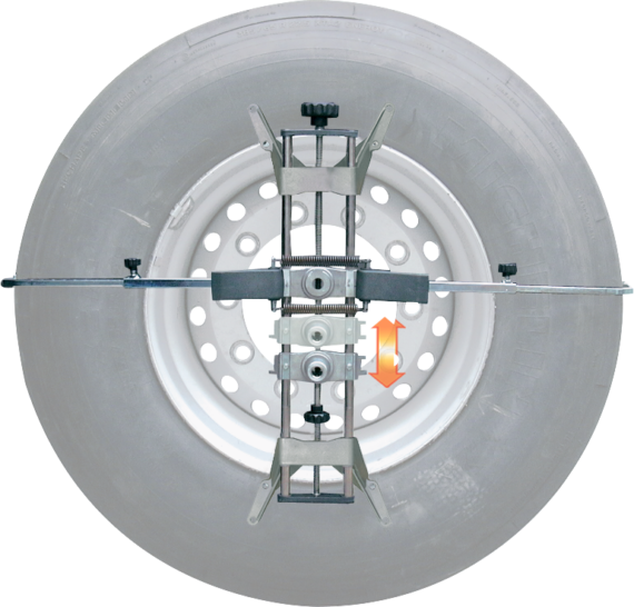 Wheel clamps Truck | 4-point | rim Ø 12 – 28″, tyre Ø 780 – 1220 mm