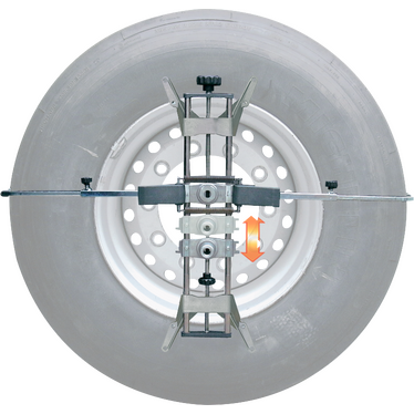Wheel clamps Truck | 4-point | rim Ø 12 – 28″, tyre Ø 780 – 1220 mm | 1 pair