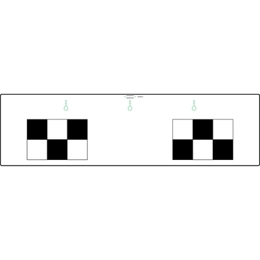 Car calibration target for Mazda Type 2