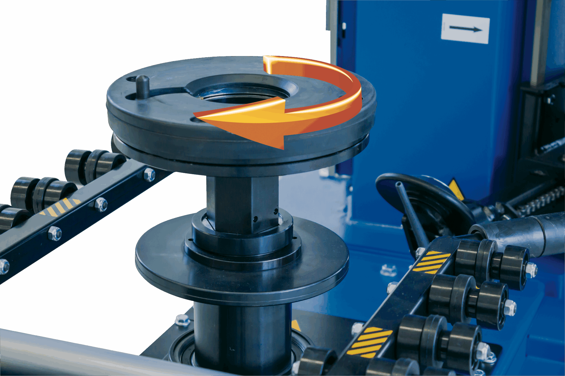 Tyre changer G1250 30 centre post locking DI