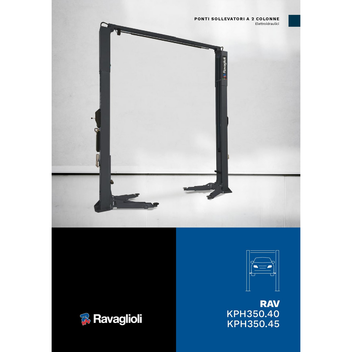 2 post lift kph350 45 ravaglioli
