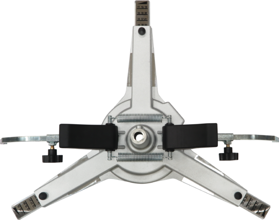 Wheel clamps 3-point | rim Ø 8 – 24″, tyre Ø 480 to 760 mm