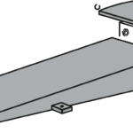 Drive-on ramp kit above ground | 2950 mm | lacquered