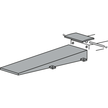 Rampe a terra per installazione a filo pavimento 2950 mm | 1 set