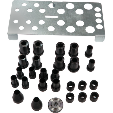 Centering bushes for universal motorcycle flange