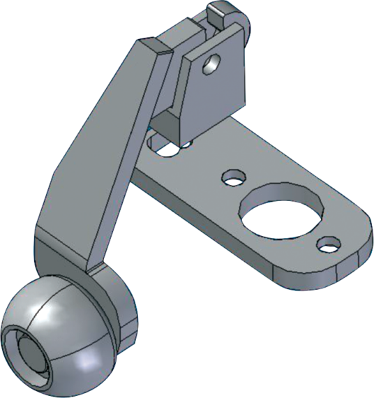 Bead pushing roller for all models with mounting head with tool (plastic or steel) quick coupling