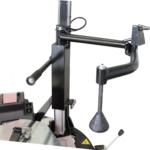 Air-driven helper arm with rotating arm