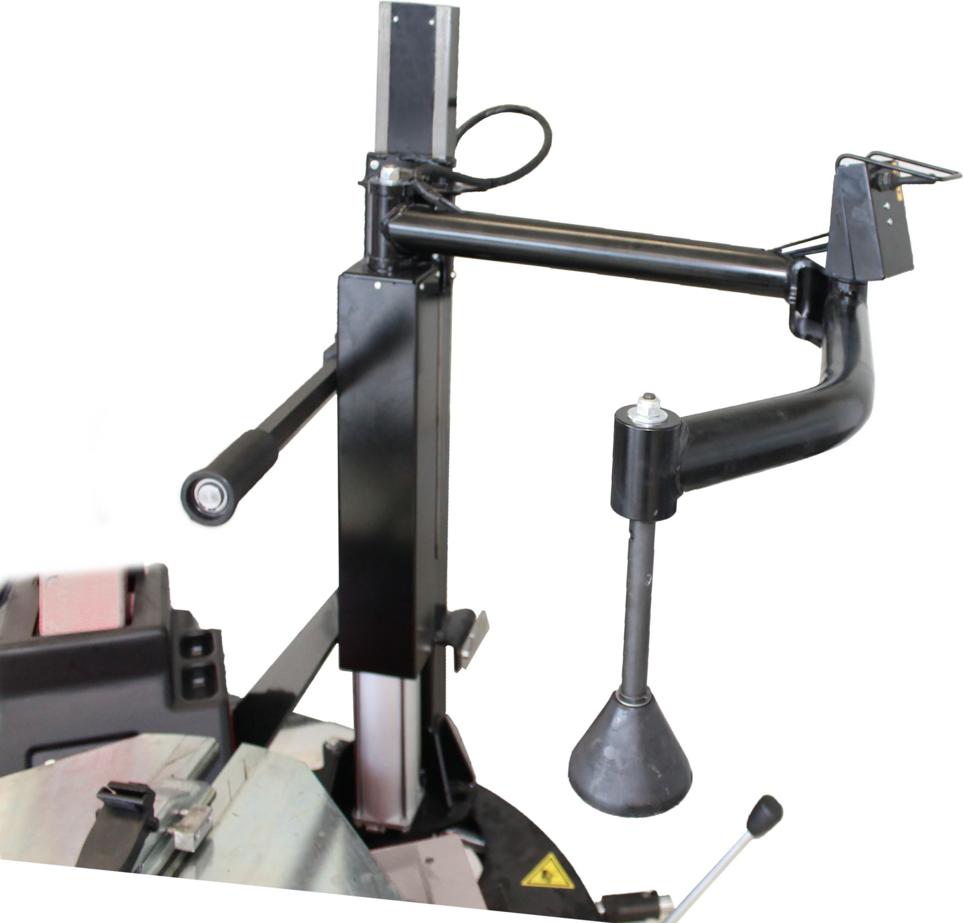 Air-driven helper arm with rotating arm