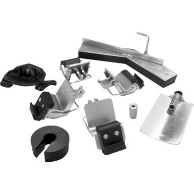 Clamping jaw adapters for motorcycle rims