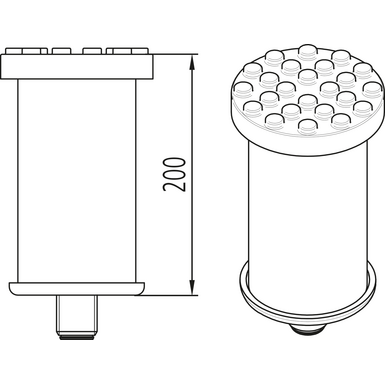 Pads 200 mm, ≤ 3.2 t | for M30 arms | 1 set / 4 pieces