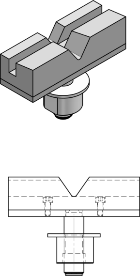 Adaptador de almohadilla en forma de V | 1 juego / 4 piezas