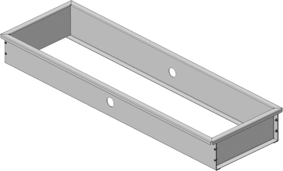 Foundation formwork for brake testers with weight cells