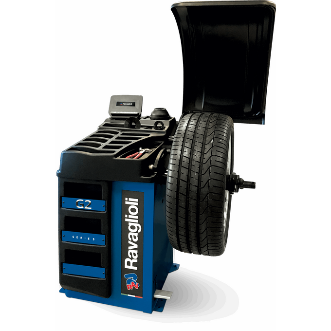 Electronic wheel balancer with microprocessor G2.124NR