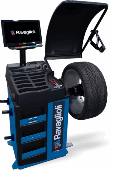 Elektronische mikroprozessorgesteuerte Radauswuchtmaschine G3.150WSPLUS