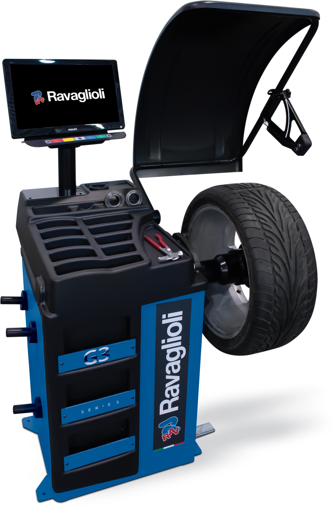 Electronic wheel balancer with microprocessor G3.150