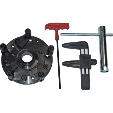Type clamping flange Universal | for 3/4/5-hole rims without center hole