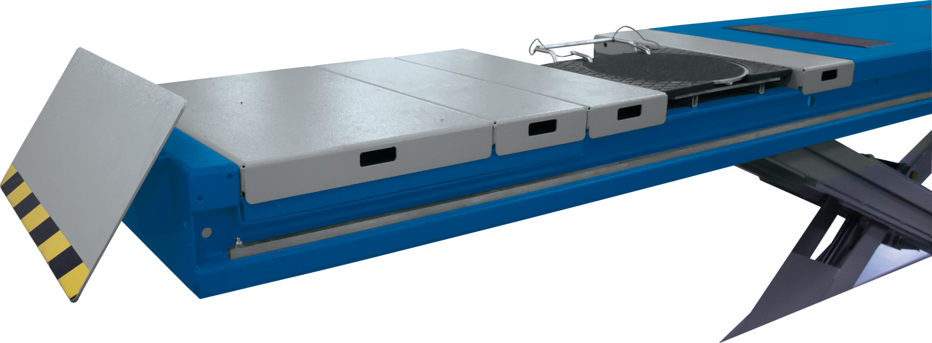 Scissor lift 600 series spacers to completely close turntables recess DI 01