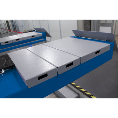 Scissor lift 600 series spacers to completely close turntables recess DI 02