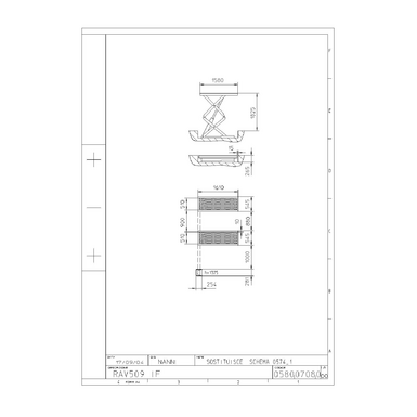 Scissor lift RAV509IF TD 0580 0708 0 00  