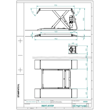 Mid rise lift RAV1450P TD 0575 0718 0 
