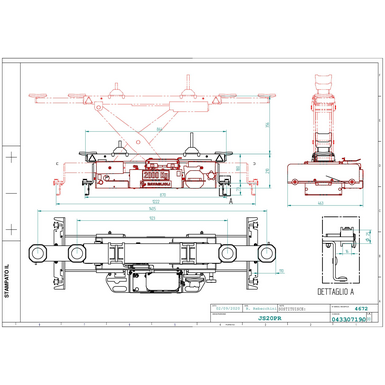 Jacking beam JS20PR TD 043307190  