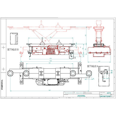 Jacking beam JS20PRL TD 043307200  