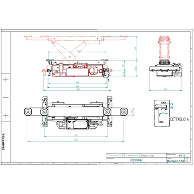 Jacking beam JS30PR TD 043407350  