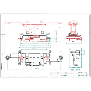 Jacking beam JS40PRL TD 043507170 00 