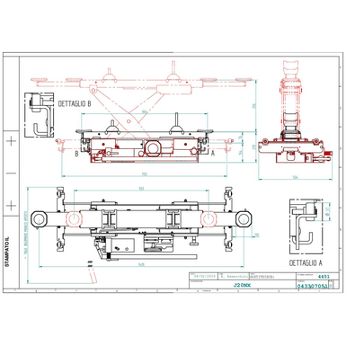 Jacking beam J20NX TD 043307051 IT 