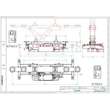 Jacking beam J20PNX TD 043307071 IT 