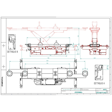 Jacking beam J20PNRL TD 043307141  