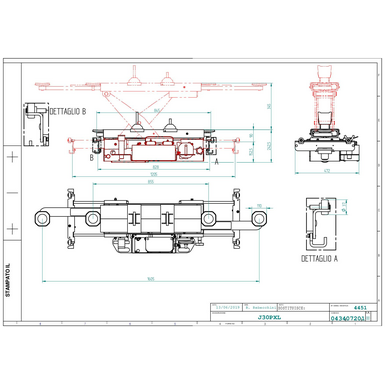 Jacking beam J30PXL TD 043407201  