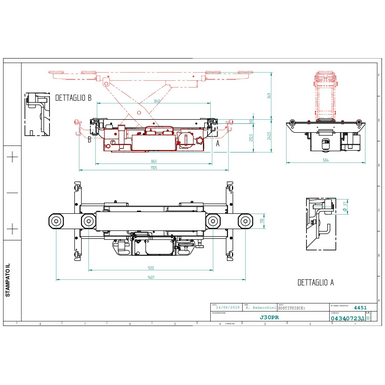 Jacking beam J30PR TD 043407231 