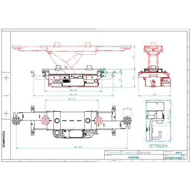 Jacking beam J40PXL TD 043507062 00  