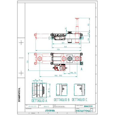 Jacking beam J50PHA TD 043107041 