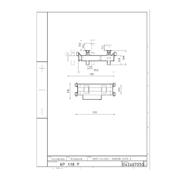 Jacking beam KP118P TD 0424 0705 0 00  