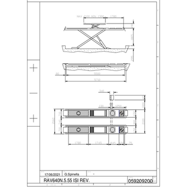 Scissor Lift RAV640N555ISI TD 059209200  