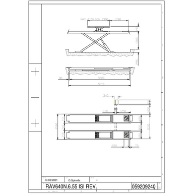 Scissor Lift RAV640N655ISI TD 059209240  