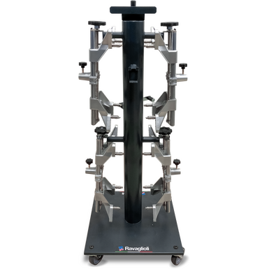 Trolley for wheel clamps