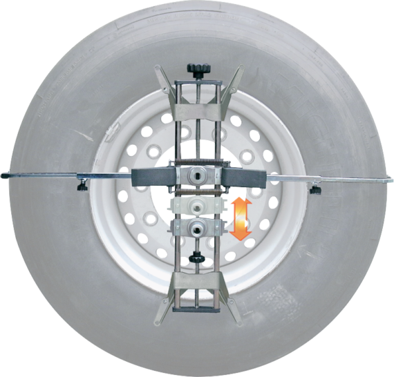 Wheel clamps Truck | 4-point | rim Ø 12 – 28″, tyre Ø 780 – 1220 mm