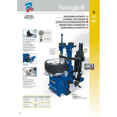 Tyre changers g7641 series  multi 2024  