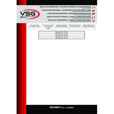 Mobile Column Lifts MCH75 IM 0529 M001 0 Rev0 multi 