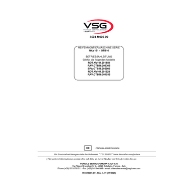 Tyre changer ROTN101–RAVGTB16 SPAGTB16 IM 7504 M005 00 VSG rev01  2024 