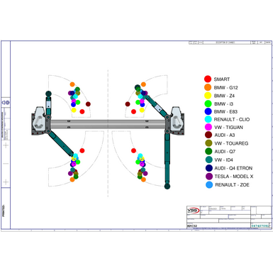2 Post Lifts KPC32 TD load diagram 047407091 