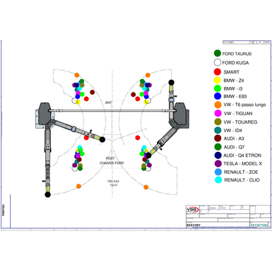 2 Post Lifts KPX35EV TD Load diagram 047307081 