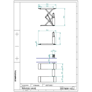 Double Scissor Lifts RAV535 VAVE TD 057908110