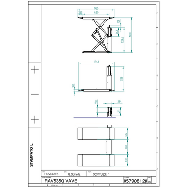 Double Scissor Lifts RAV535Q VAVE TD 057908120